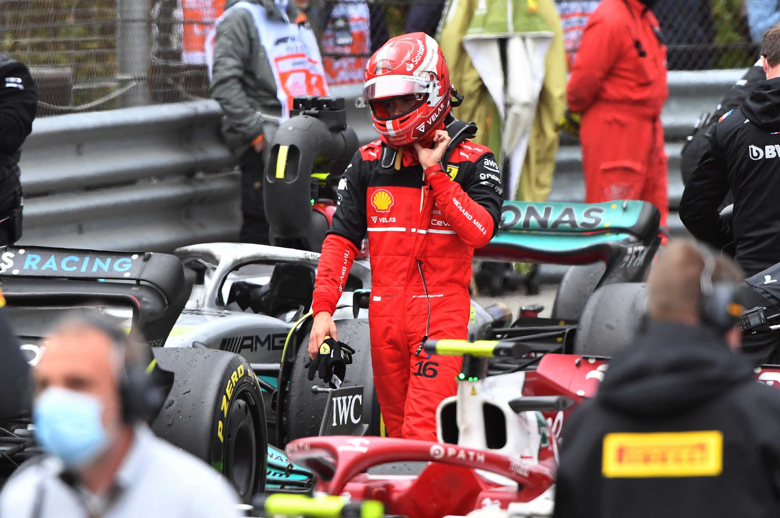 Formula One F1 - Emilia Romagna Grand Prix - Autodromo Enzo e Dino Ferrari, Imola, Italy - April 24, 2022 Ferrari's Charles Leclerc after the race REUTERS