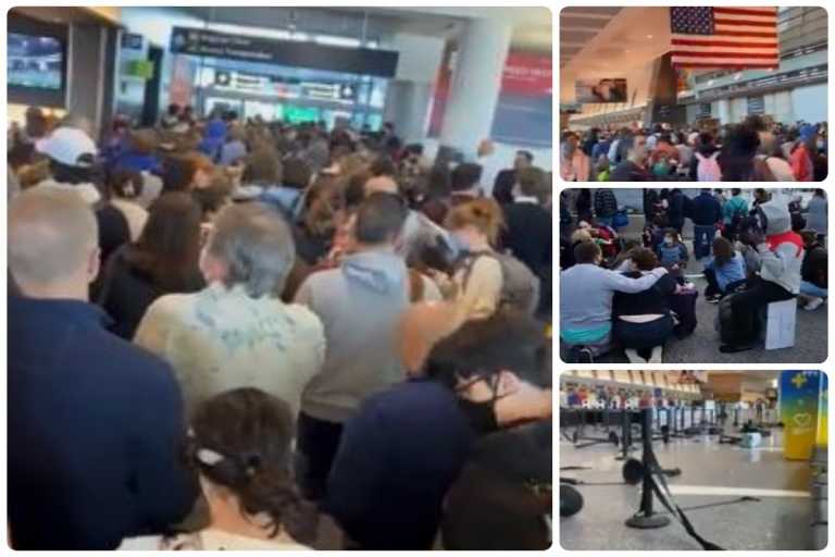 Εικόνες χάους σε αεροδρόμιο στην Βοστώνη για ένα Playstation - Κάλεσαν πυροτεχνουργούς