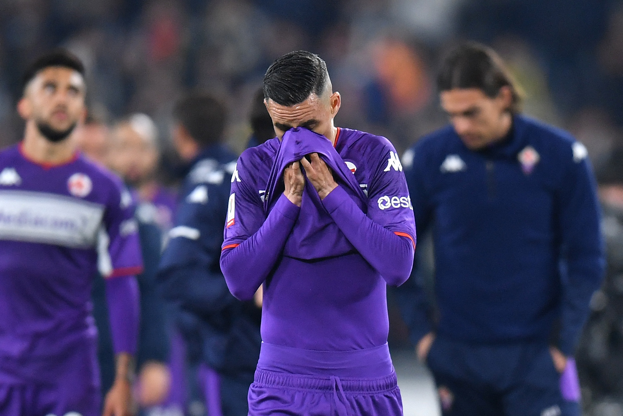 Soccer Football - Coppa Italia - Semi Final - Second Leg - Juventus v Fiorentina - Allianz Stadium, Turin, Italy - April 20, 2022 Fiorentina's Jose Callejon looks dejected after the match REUTERS