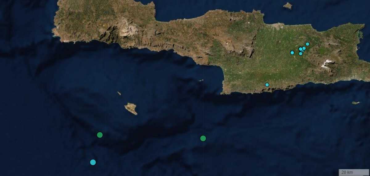 Σεισμός στο Ηράκλειο – Στη θάλασσα το επίκεντρο