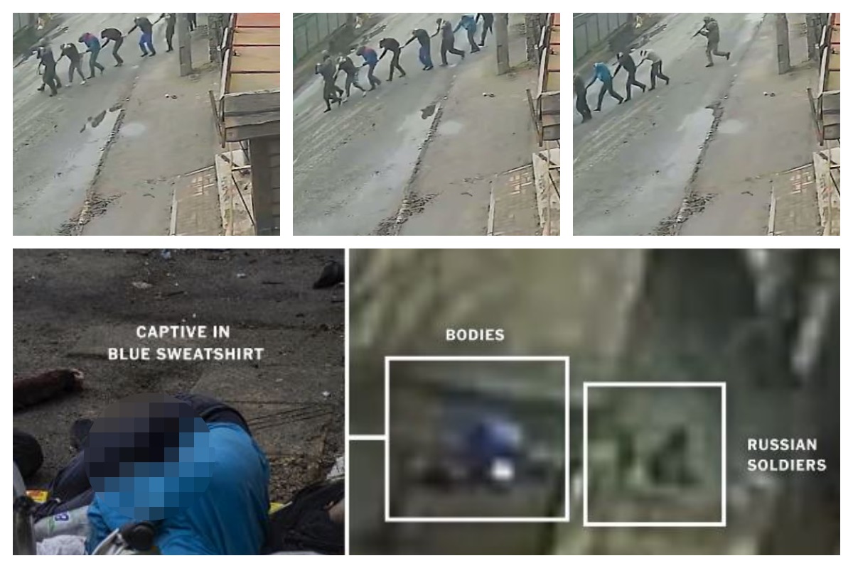 Πόλεμος στην Ουκρανία – Εικόνες σοκ στην Μπούτσα: Ρώσοι στρατιώτες οδηγούν Ουκρανούς προς εκτέλεση