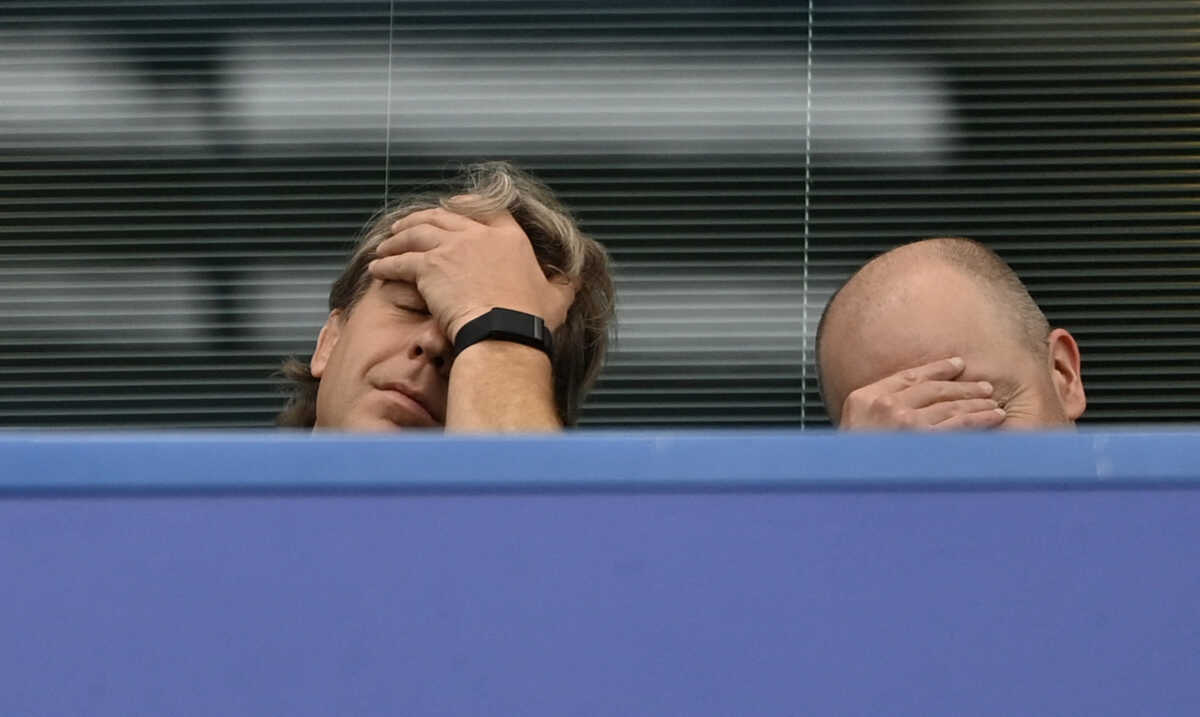 Soccer Football - Premier League - Chelsea v Wolverhampton Wanderers - Stamford Bridge, London, Britain - May 7, 2022  Chelsea new owner Todd Boehly reacts REUTERS