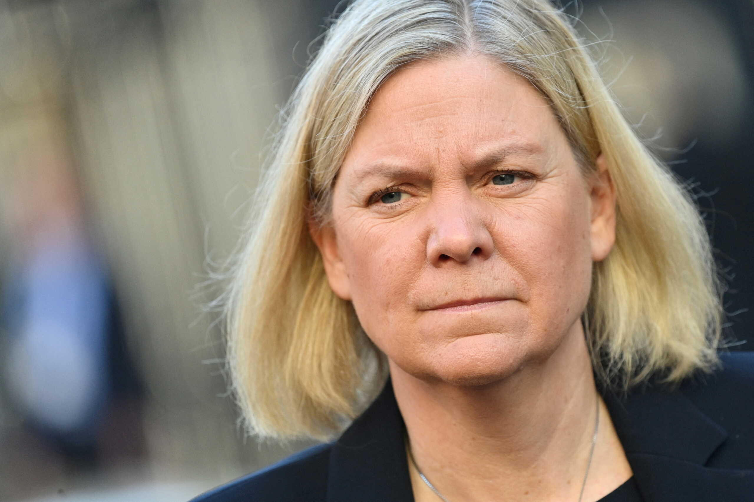 FILE PHOTO: Sweden's Prime Minister Magdalena Andersson arrives at Lancaster House, for the Joint Expeditionary Force leaders meeting, a coalition of 10 states focused on security in northern Europe, in London, Britain March 15, 2022. Justin Tallis