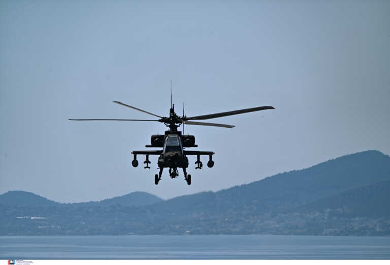 Αναγκαστική προσγείωση ελικοπτέρου Απάτσι στην Εύβοια