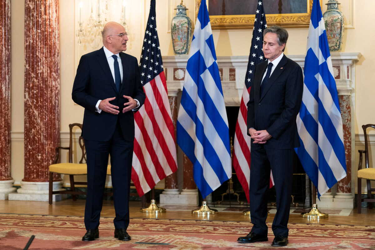 Δένδιας – Μπλίνκεν συζήτησαν για στρατηγική συνεργασία Ελλάδας -ΗΠΑ, ενεργειακά και τουρκική παραβατικότητα