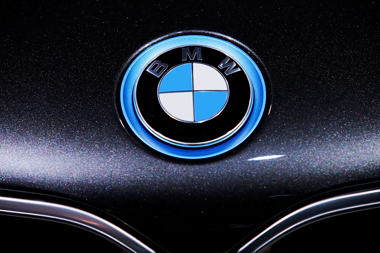 FILE PHOTO: The BMW logo is seen during the 2016 New York International Auto Show in Manhattan, New York, March 24, 2016. REUTERS