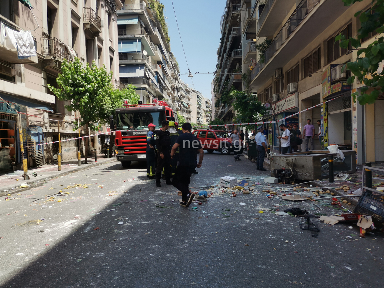 Έκρηξη σε κατάστημα στο κέντρο της Αθήνας – Ένας τραυματίας