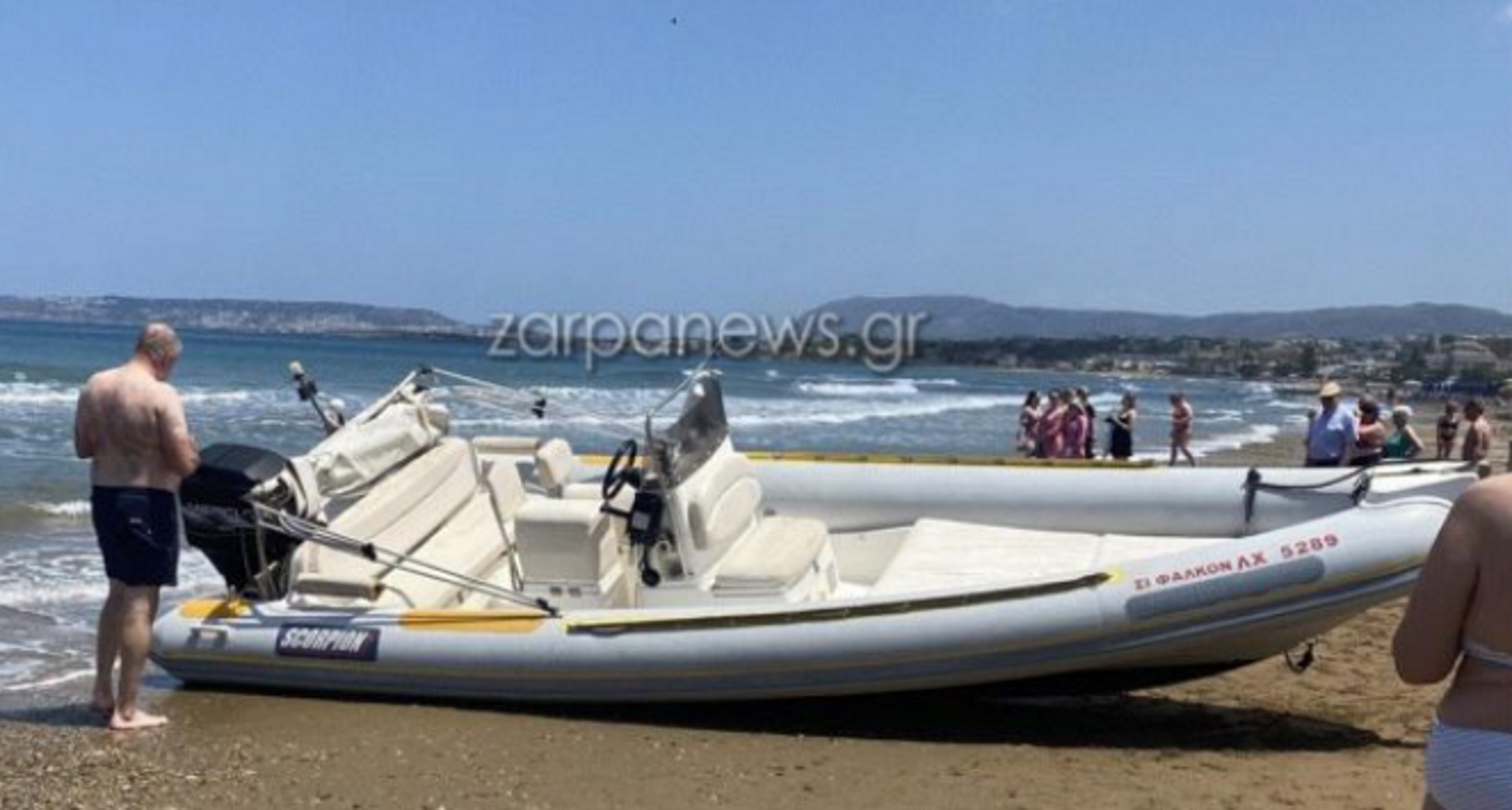 Χανιά: Ακυβέρνητο φουσκωτό σκόρπισε πανικό στην παραλία