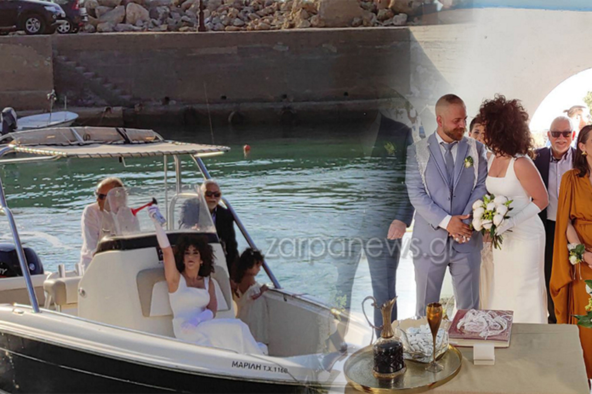 Γάμος – υπερπαραγωγή στην Κρήτη: Η νύφη έφτασε από τη θάλασσα και πήγε στην εκκλησία συνοδεία οργάνων