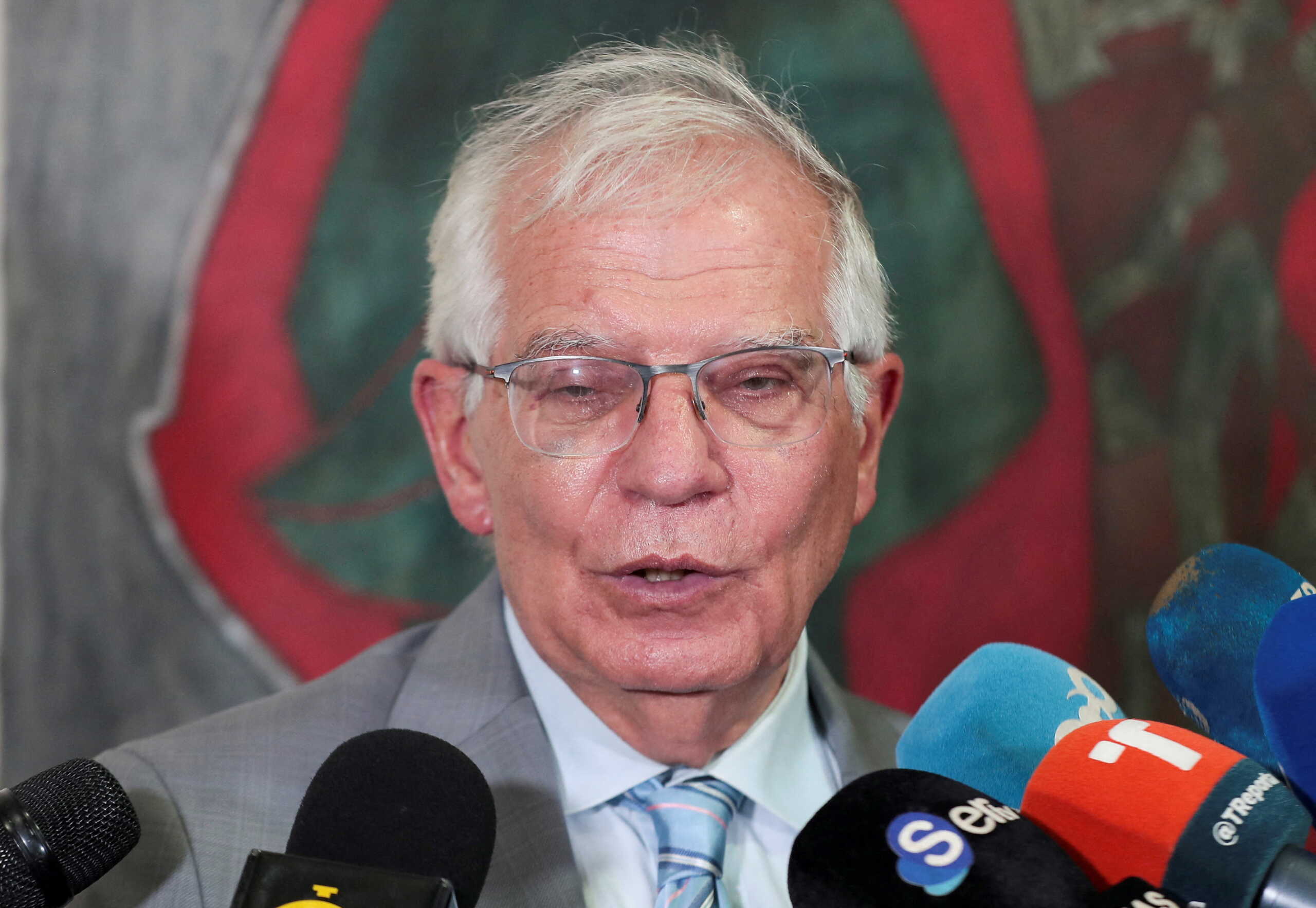 FILE PHOTO: European Union for Foreign Affairs and Security Policy Josep Borrell speaks to the media during a news conference regarding sanctions against Russia's over its ongoing invasion of Ukraine, in Panama City, Panama May 2, 2022. REUTERS