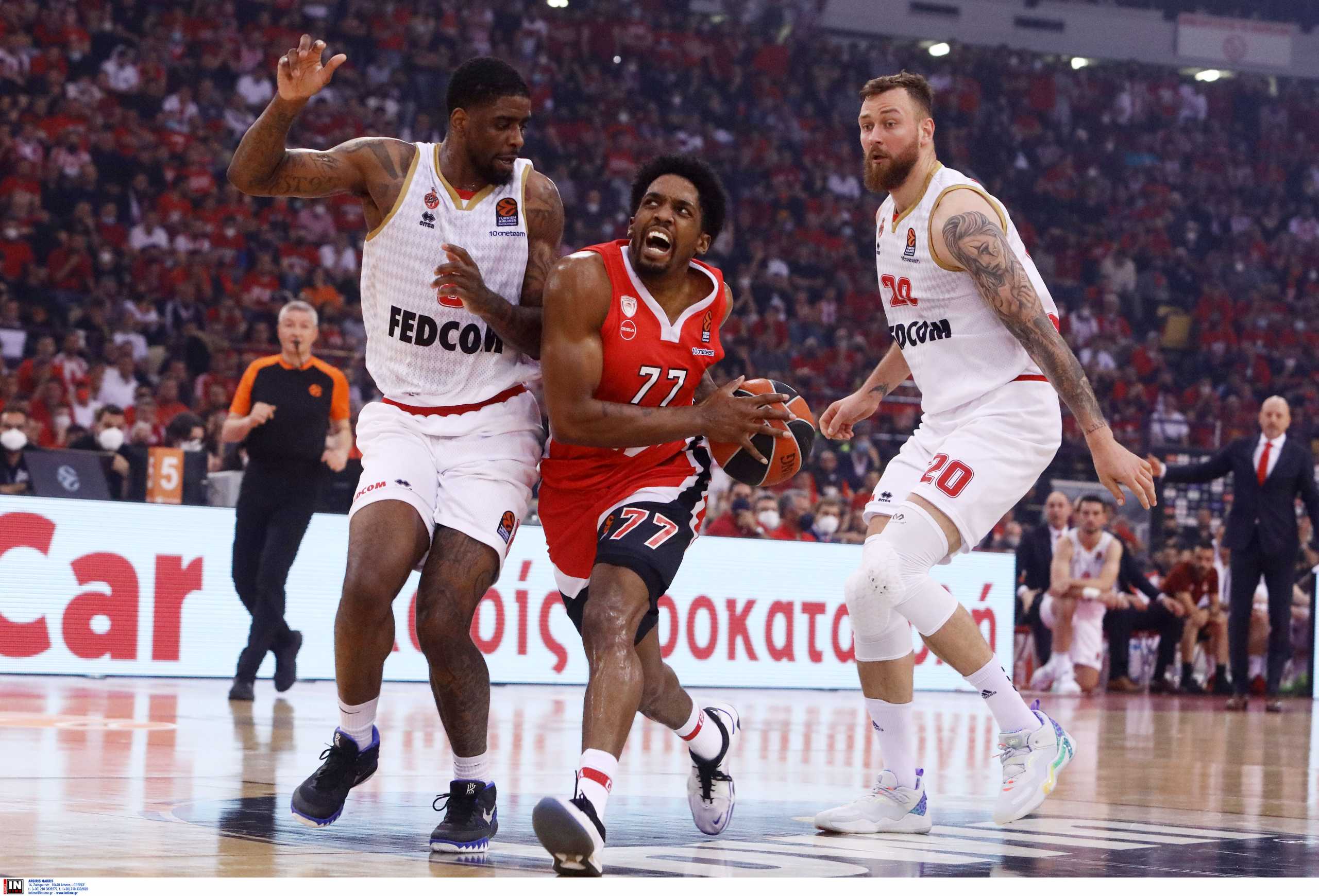 OLYMPIAKOS MONACO EUROLEAGUE  BACON MCKISSIC