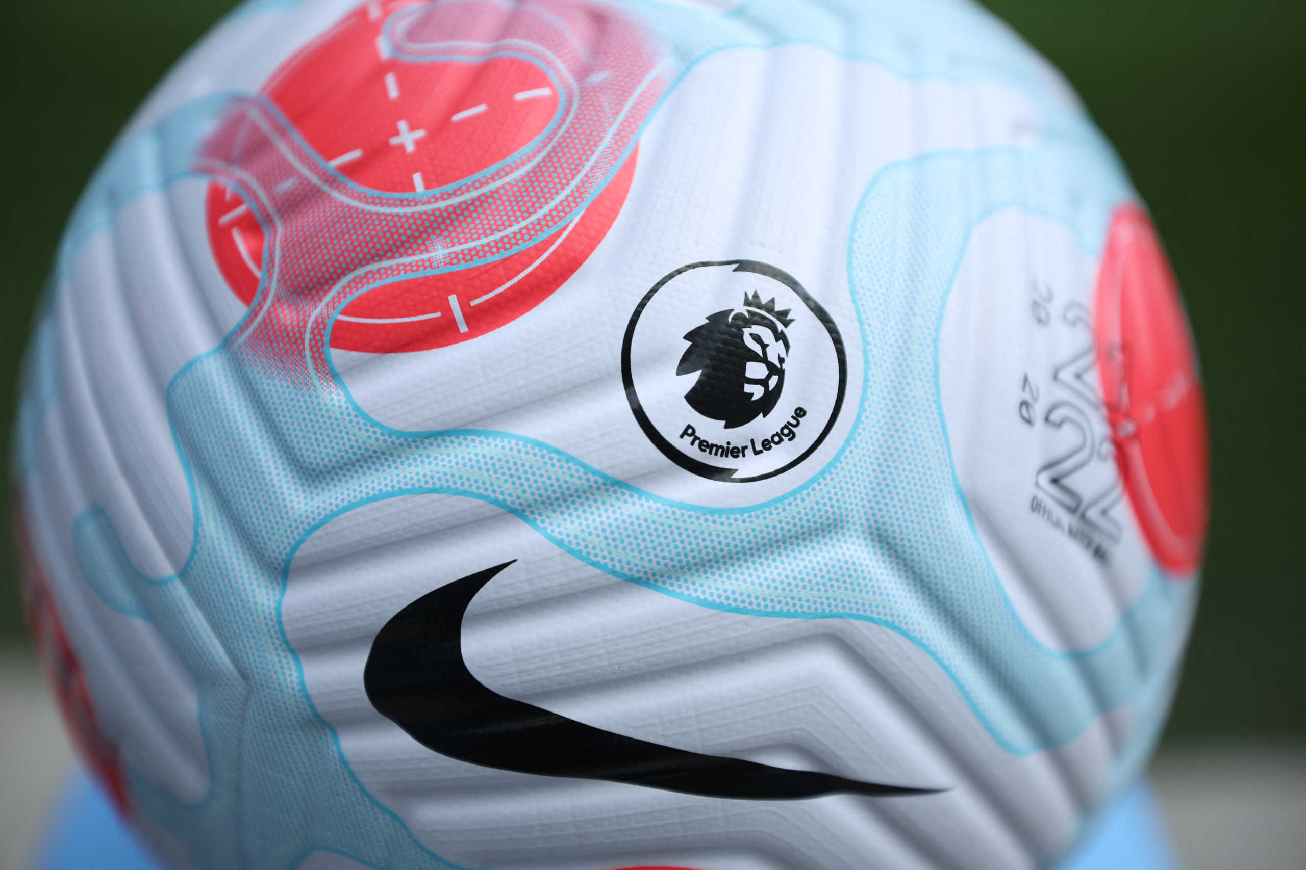 Soccer Football - Premier League - Manchester City v Newcastle United - Etihad Stadium, Manchester, Britain - May 8, 2022 General view of the ball before the match REUTERS