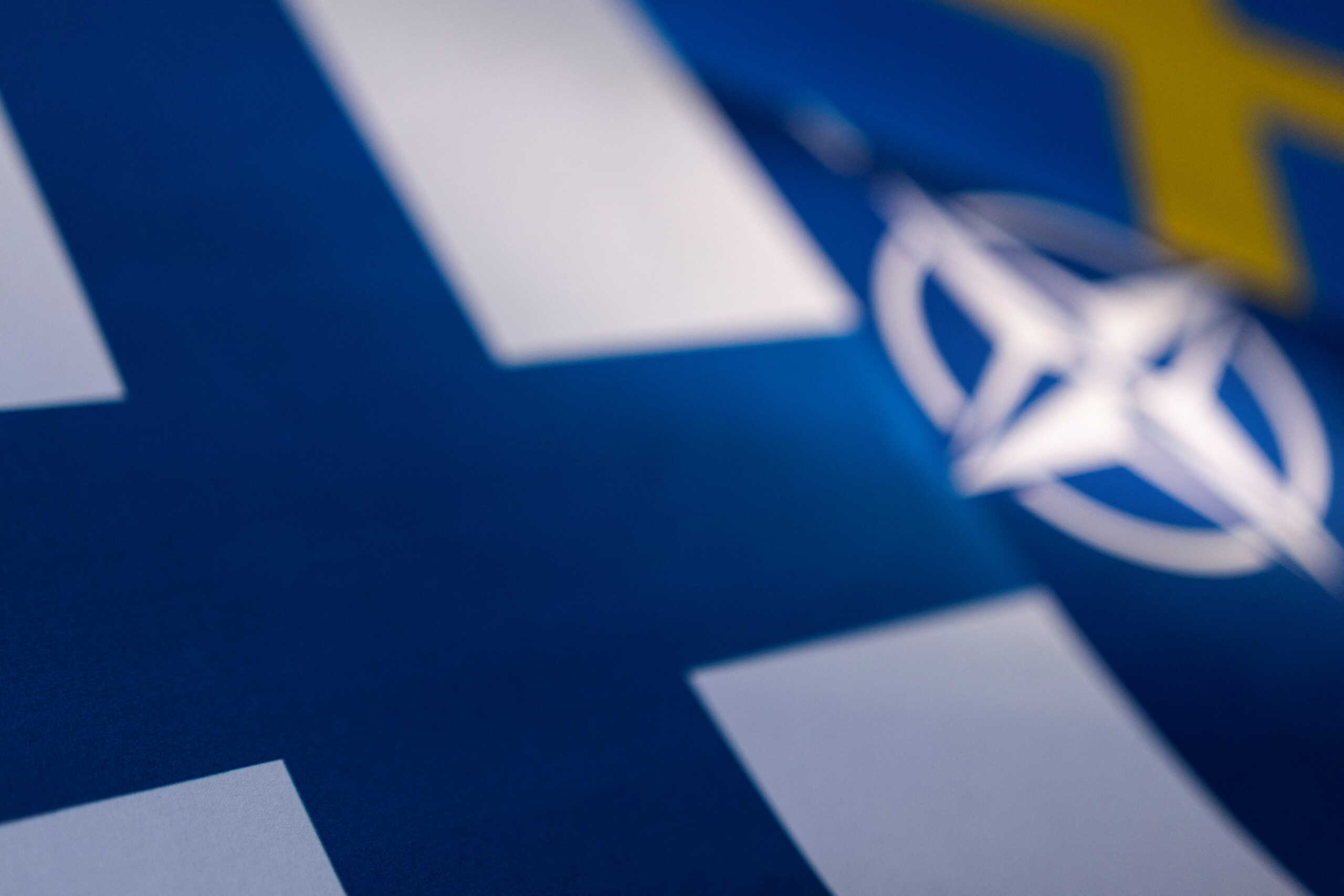 NATO, Swedish and Finnish flags are seen in this illustration taken May 12, 2022. REUTERS