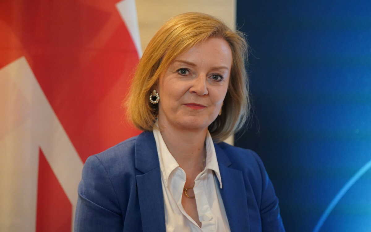 British Foreign Minister Elizabeth Truss attends the G7 Foreign Ministers Summit in Weissenhaeuser Strand, Germany May 12, 2022. Marcus Brandt