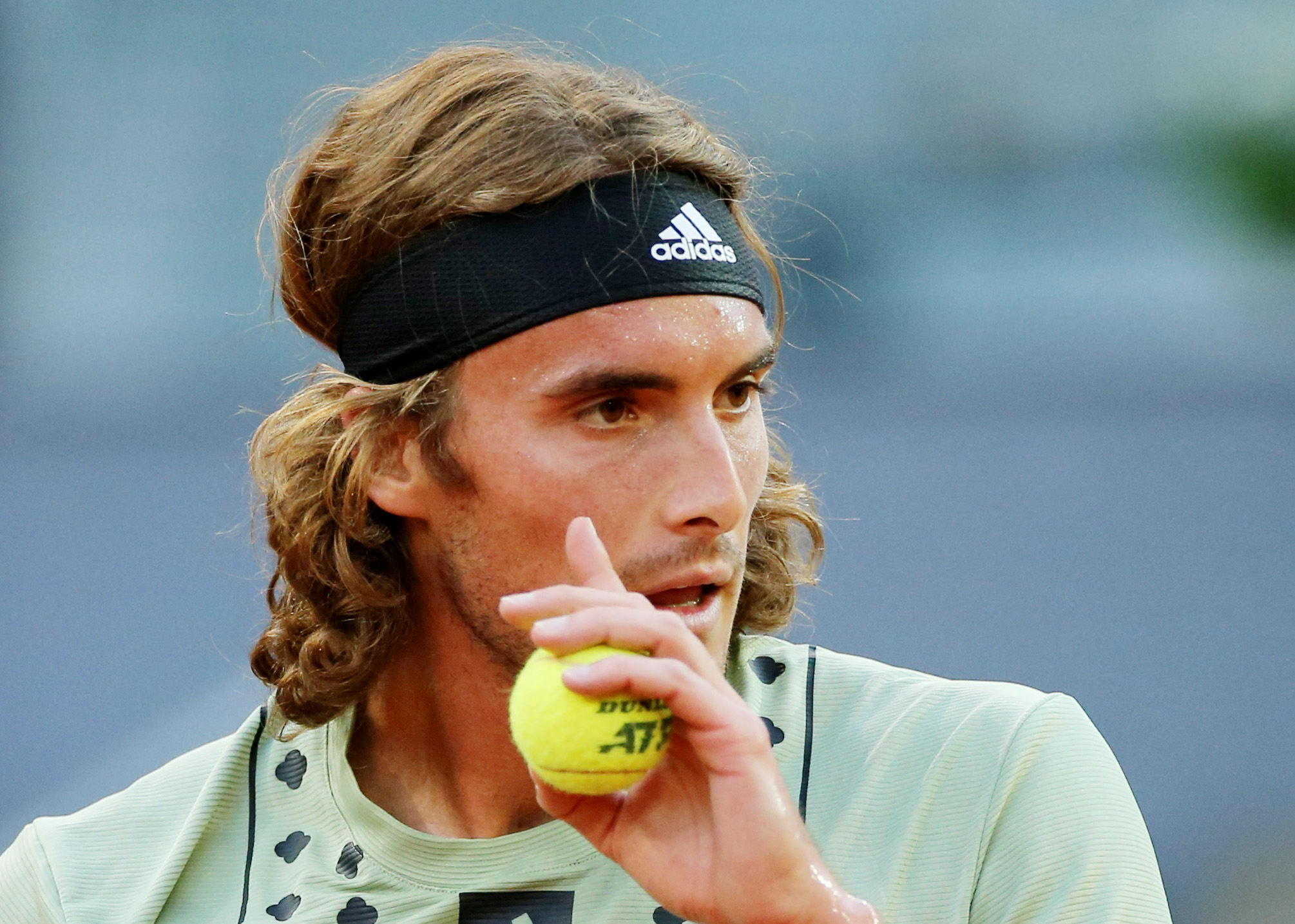Tennis - ATP Masters 1000 - Madrid Open - Caja Magica, Madrid, Spain - May 6, 2022 Greece's Stefanos Tsitsipas during his quarter final match against Russia's Andrey Rublev REUTERS