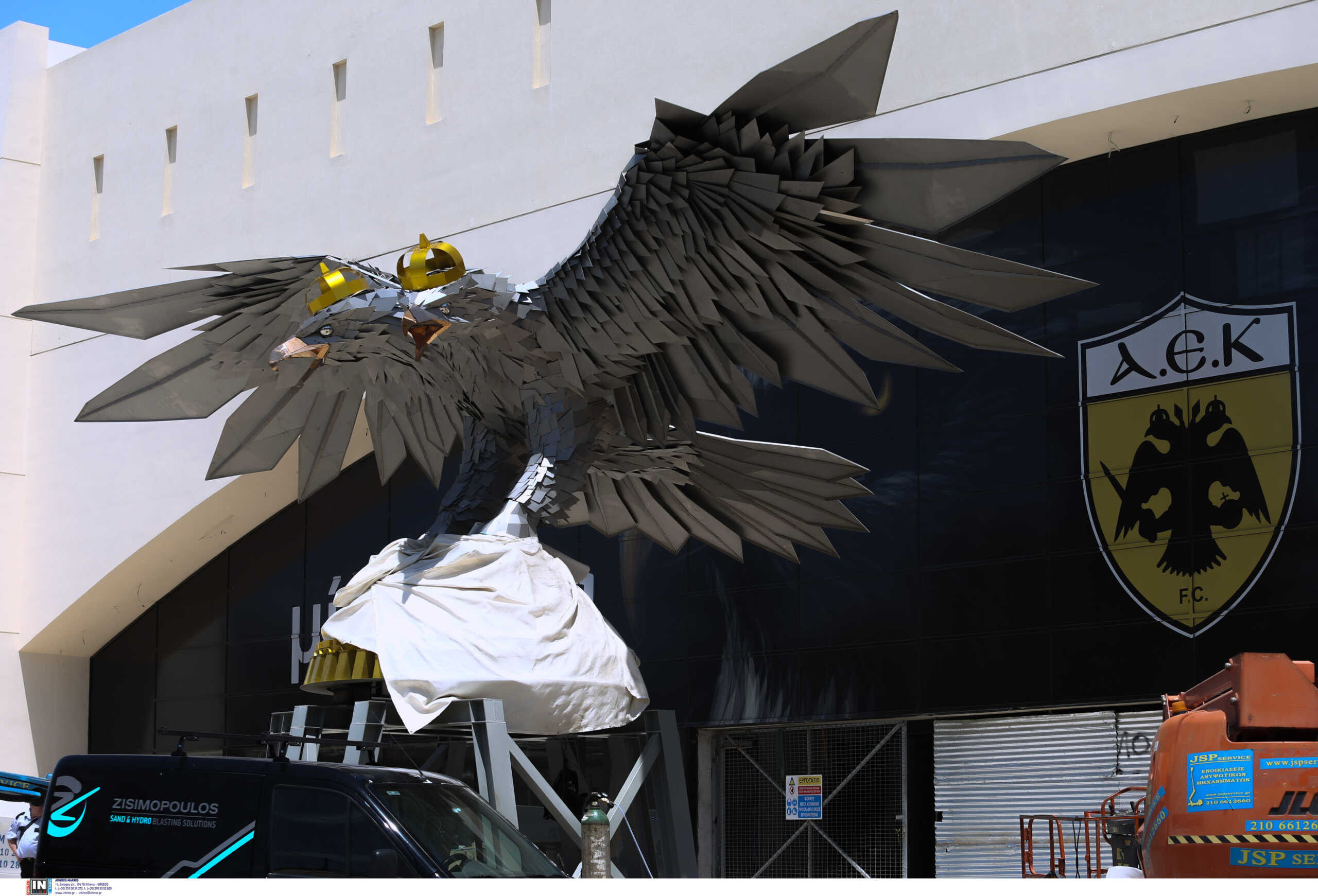 ΑΕΚ: Έτοιμος ο δικέφαλος αετός της OPAP Arena