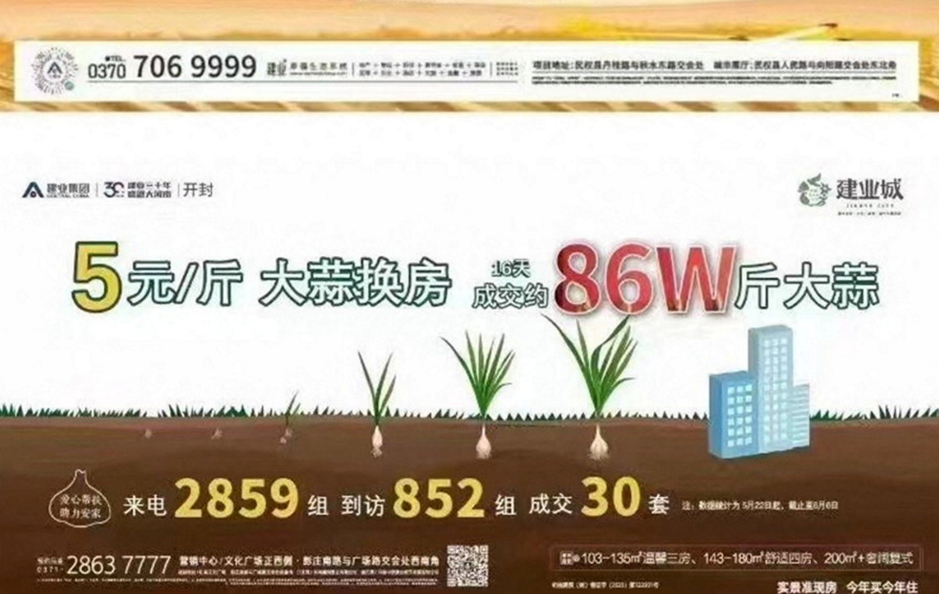 Κίνα: Απελπισμένη εταιρία ακινήτων ανταλλάσσει σιτάρι με σπίτια – «Πληρώστε με αγροτικά προϊόντα»