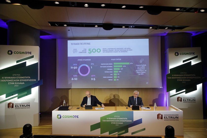 Μικρομεσαίες επιχειρήσεις: Ψηφιακή ετοιμότητα  στην Ελλάδα του 2022 – Έρευνα των Cosmote και Eltrun