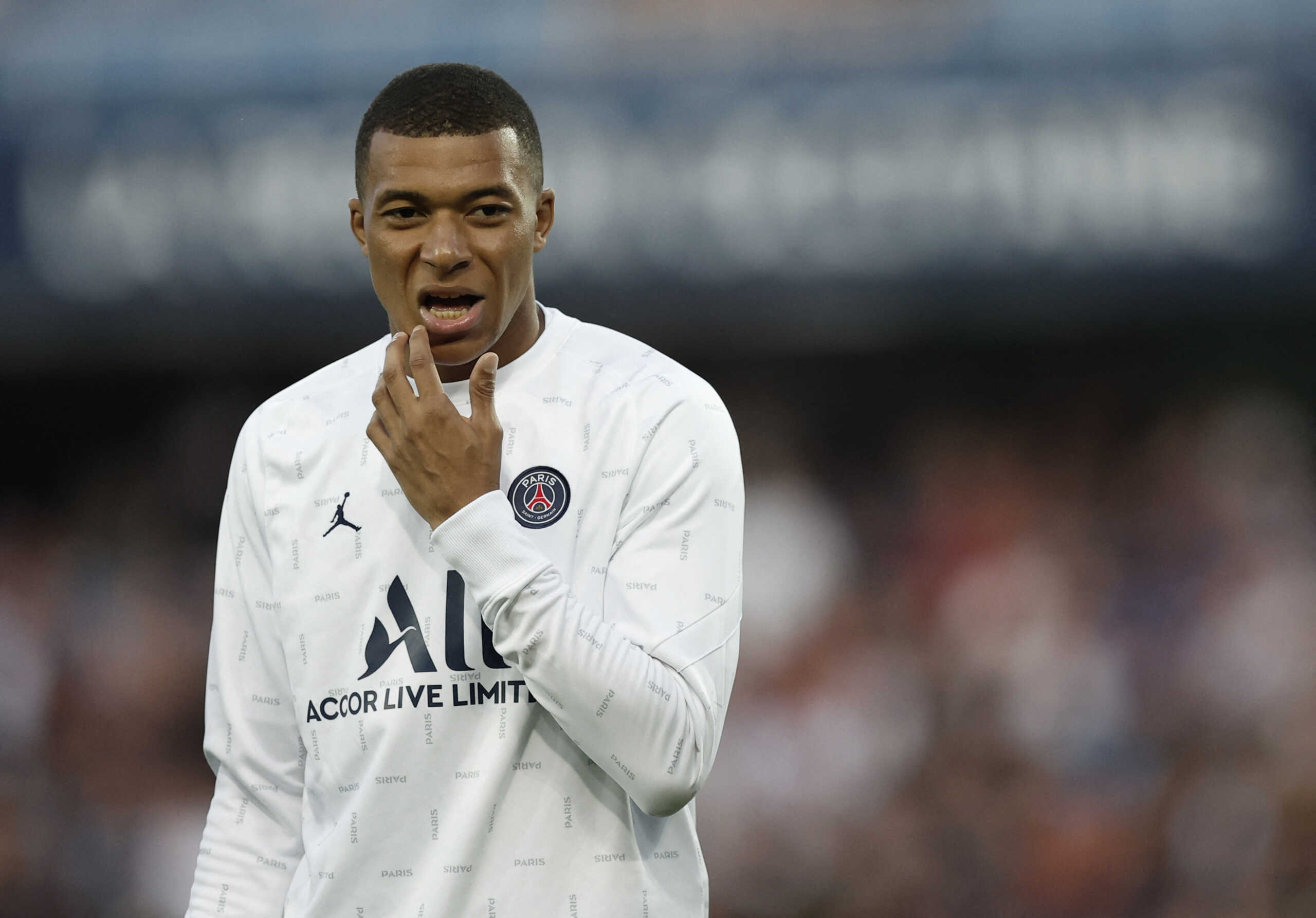 Soccer Football - Ligue 1 - Montpellier v Paris St Germain - Stade de la Mosson, Montpellier, France - May 14, 2022 Paris St Germain's Kylian Mbappe REUTERS