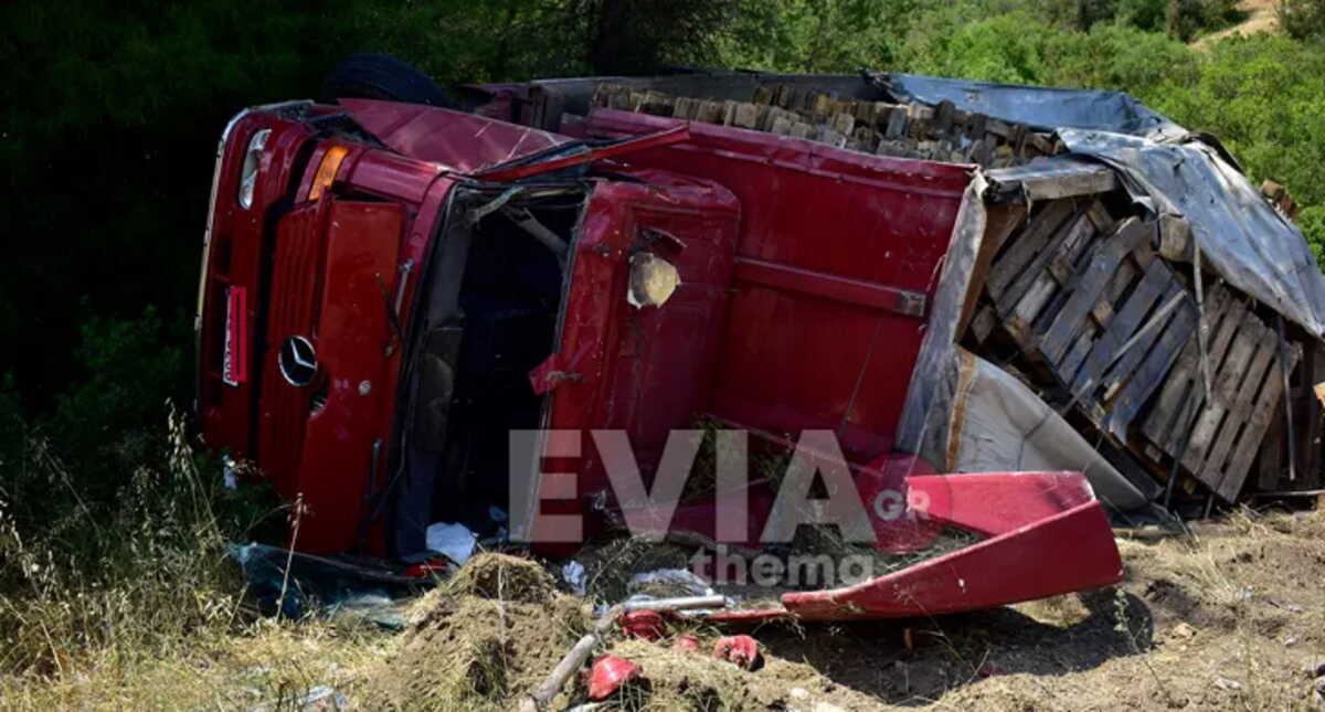 Εύβοια: Δύο τροχαία ατυχήματα σε Αρτάκη, Πισσώνα – Χαλκομανίες φορτηγό, μηχανή