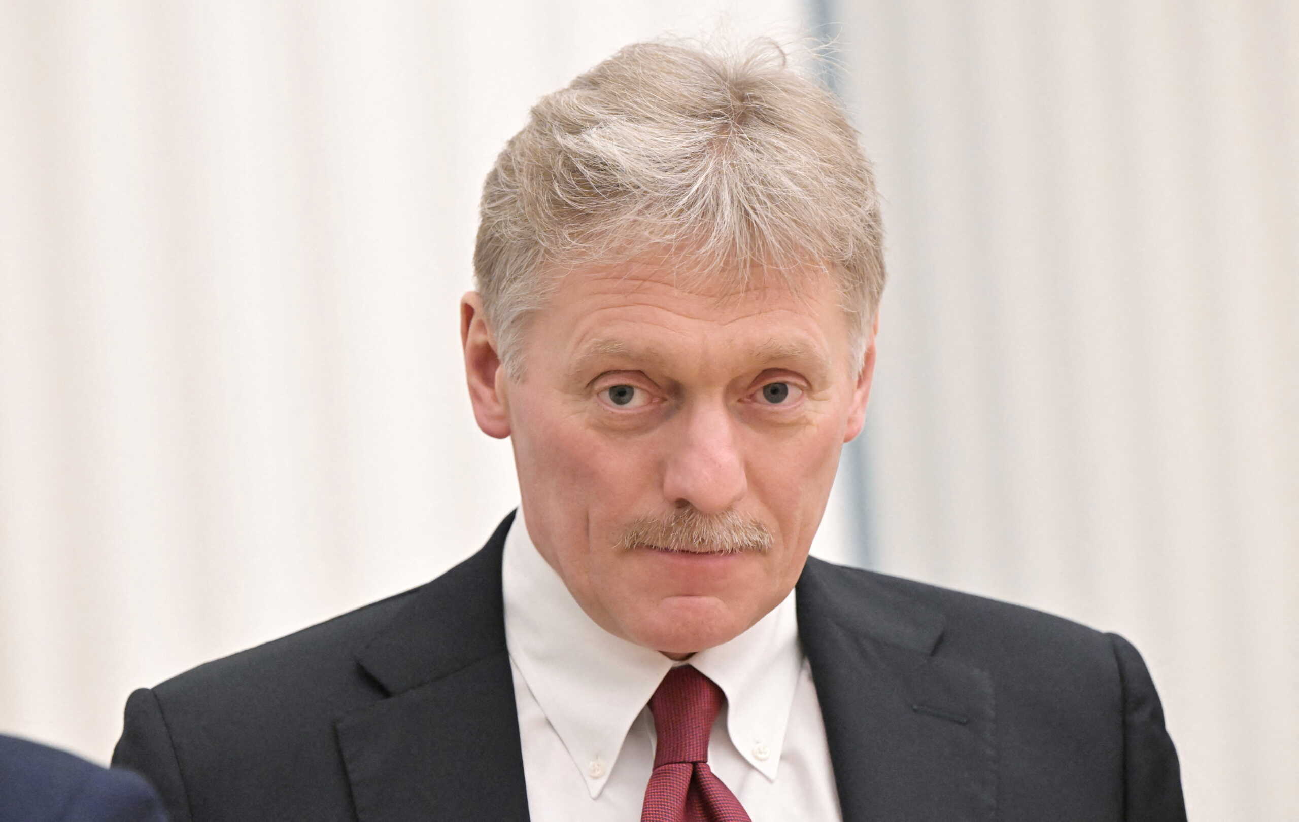 FILE PHOTO: Kremlin spokesman Dmitry Peskov attends a joint news conference of Russian President Vladimir Putin and Belarusian President Alexander Lukashenko in Moscow, Russia February 18, 2022. Sputnik