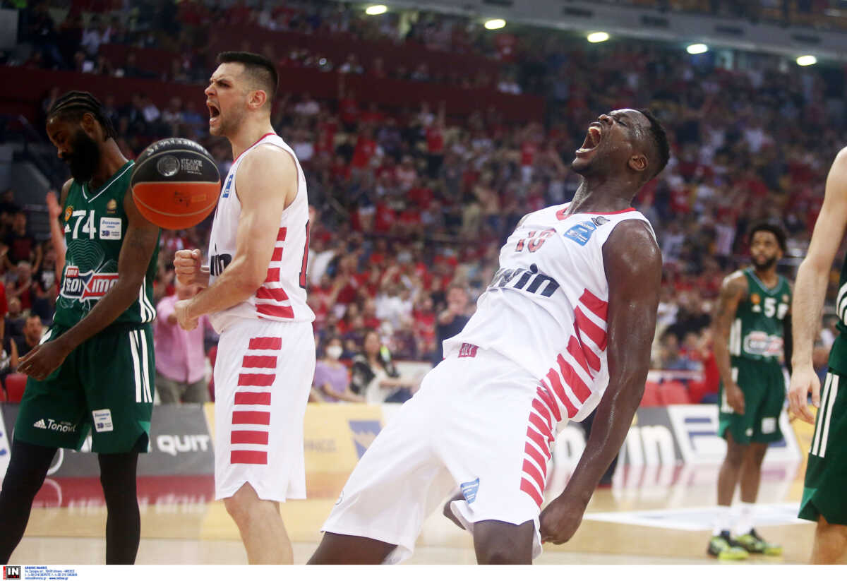Ολυμπιακός – Παναθηναϊκός 74-61: Τα highlights της ερυθρόλευκης νίκης στο game 1 των τελικών της Basket League