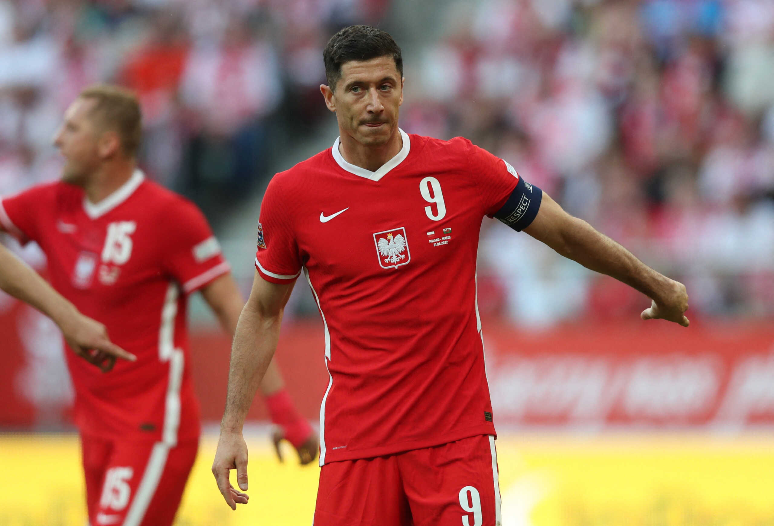 Soccer Football - Nations League - Group D - Poland v Wales - Wroclaw Stadium, Wroclaw, Poland - June 1, 2022  Poland's Robert Lewandowski REUTERS