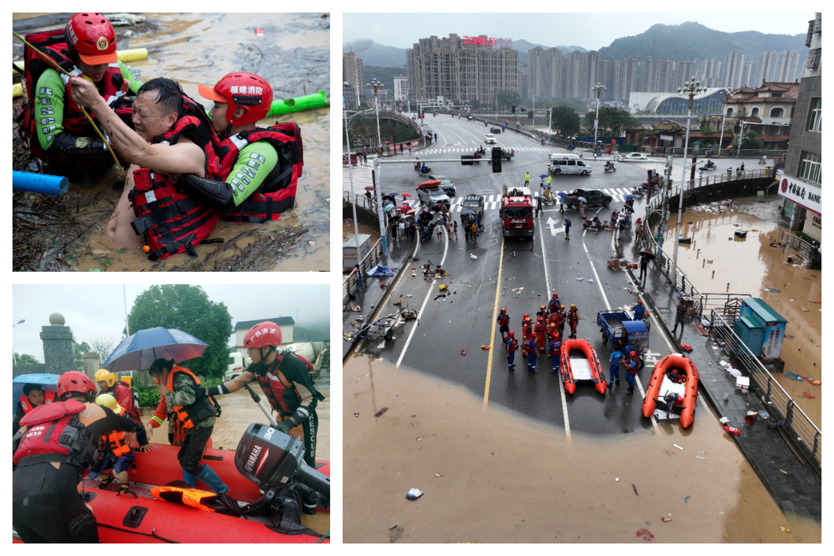 Κίνα: Πλημμύρες, κατολισθήσεις και πρωτοφανείς βροχές – Χιλιάδες απομακρύνθηκαν από τα σπίτια τους