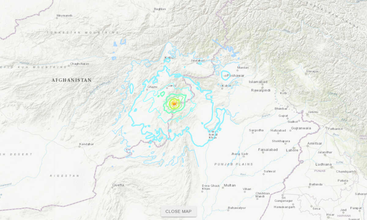 Αφγανιστάν: Σεισμός 5,9 Ρίχτερ κοντά στα σύνορα με το Πακιστάν