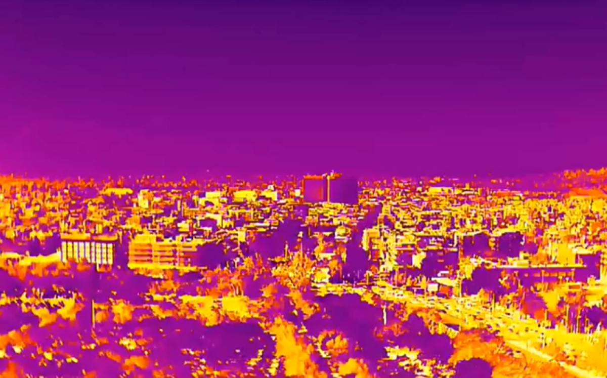 Καύσωνας: Βίντεο με θερμική κάμερα από την Αθήνα – Στο «κόκκινο» όλη η πόλη