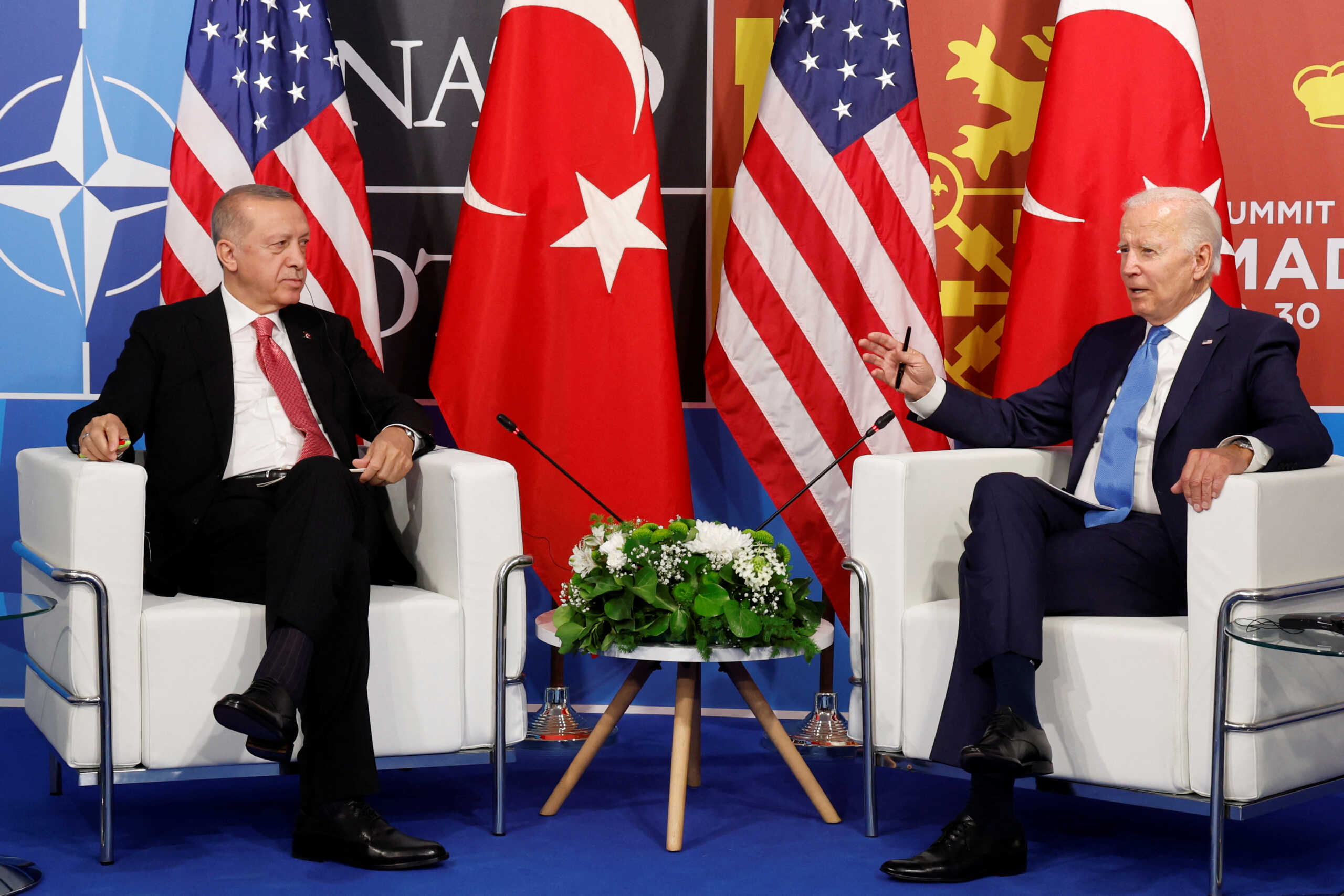 Σύνοδος Κορυφής του ΝΑΤΟ: Συνάντηση Τζο Μπάιντεν – Ρετζέπ Ταγίπ Ερντογάν