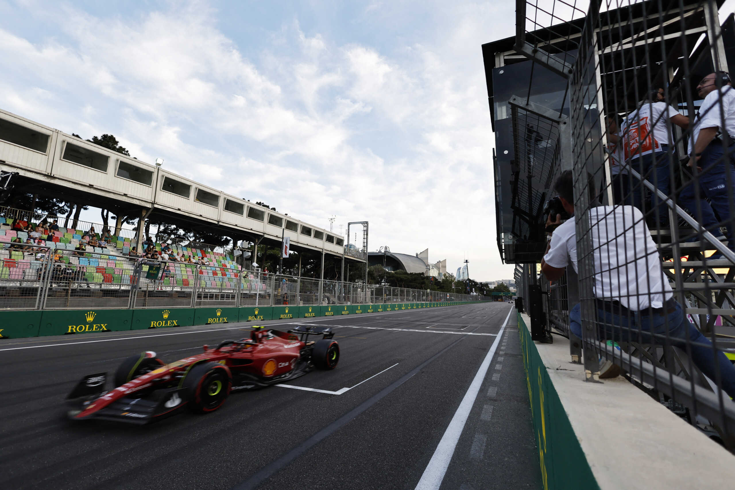 Formula One F1 - Azerbaijan Grand Prix - Baku City Circuit, Baku, Azerbaijan - June 11, 2022 Ferrari's Carlos Sainz Jr. during qualifying REUTERS