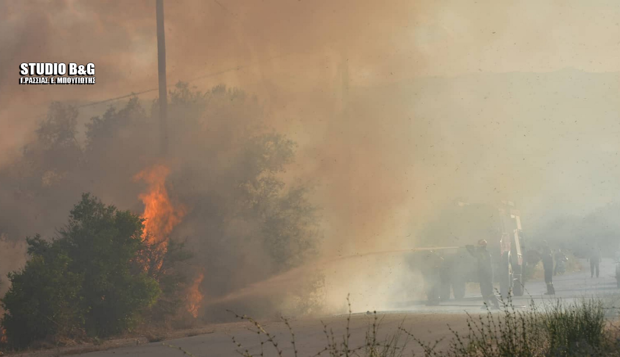 Αργολίδα: Φωτιά στην περιοχή Πουλακίδα