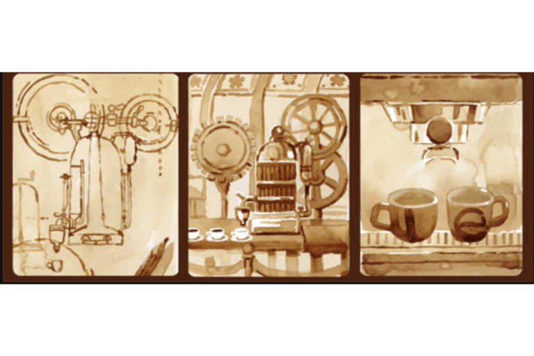 Angelo Moriondo: Google Doodle για τον πατέρα της μηχανής εσπρέσο