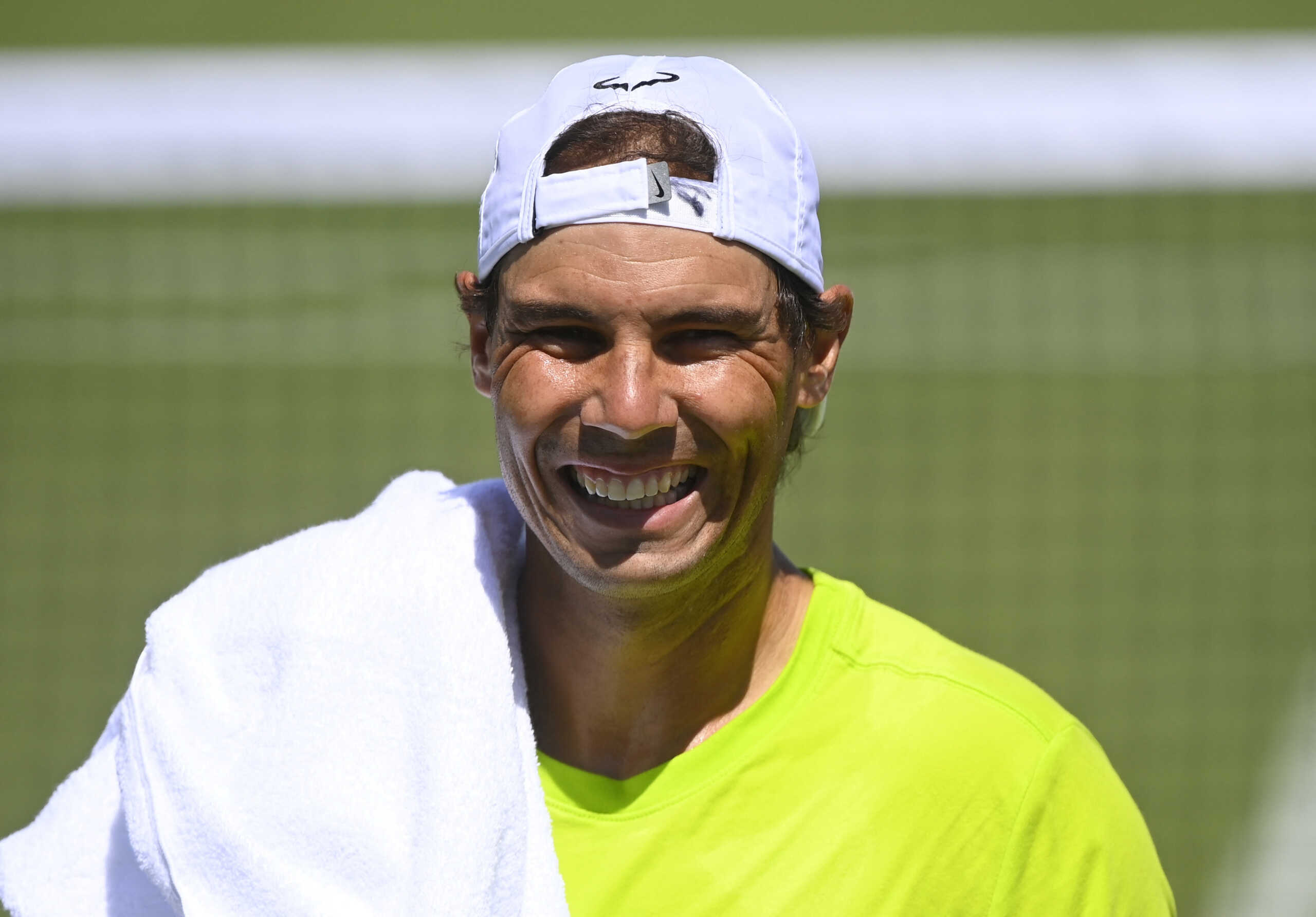 Tennis - Wimbledon Preview - All England Lawn Tennis and Croquet Club, London, Britain - June 26, 2022 Spain's Rafael Nadal during practice REUTERS
