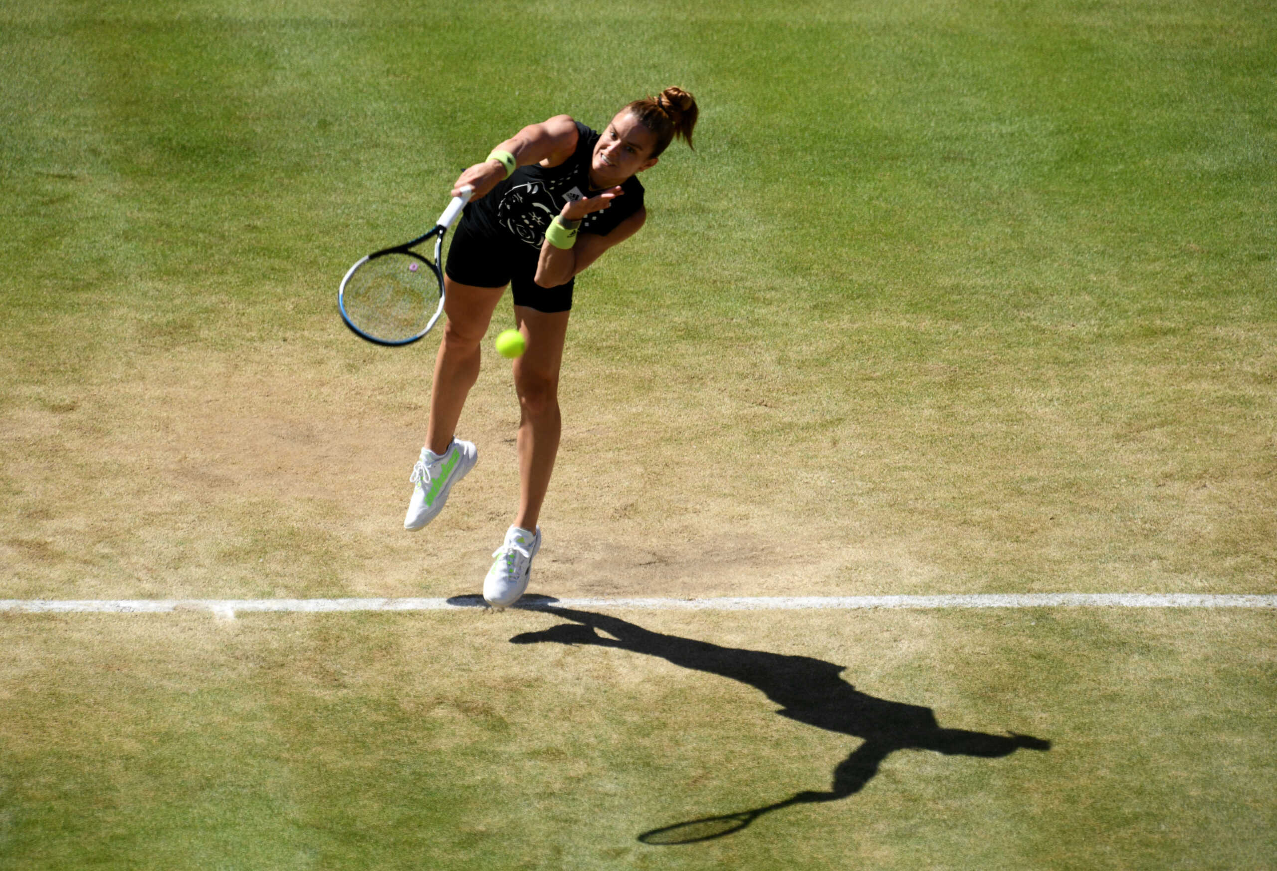 Tennis - WTA 500 - bett1 Open - Berlin, Germany - June 18, 2022 Greece's Maria Sakkari in action during her semi final match against Switzerland's Belinda Bencic REUTERS