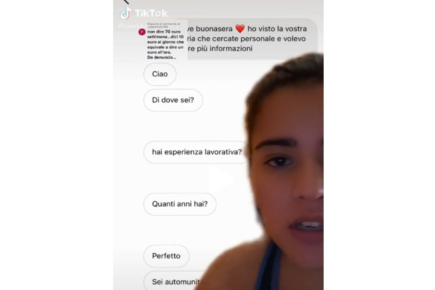 Ιταλία: Viral έγινε 22χρονη στο Tik Tok όταν της πρότειναν δουλειά με 280 ευρώ το μήνα – Η αποστομωτική της απάντηση