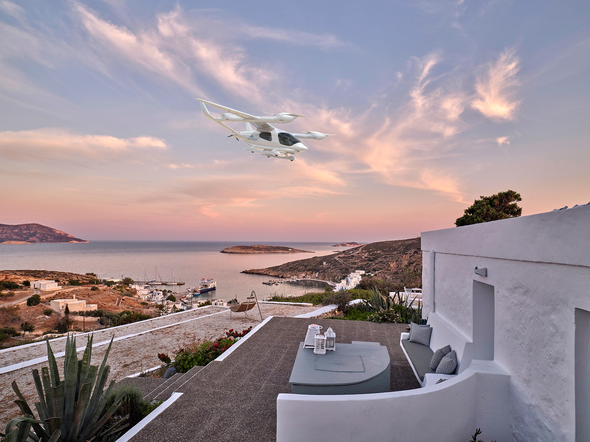 Aria Hotels: Φέρνει τα ηλεκτρικά αεροσκάφη κάθετης απογείωσης και προσγείωσης – Επανάσταση στην ελληνική φιλοξενία