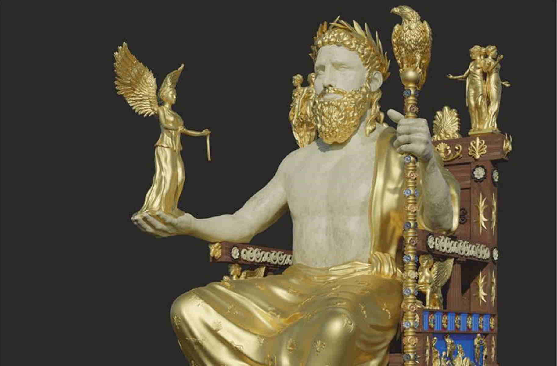 Αρχαία Ολυμπία: «Ξαναζωντανεύει» το χρυσελεφάντινο άγαλμα του Δία μετά από 2.500 χρόνια