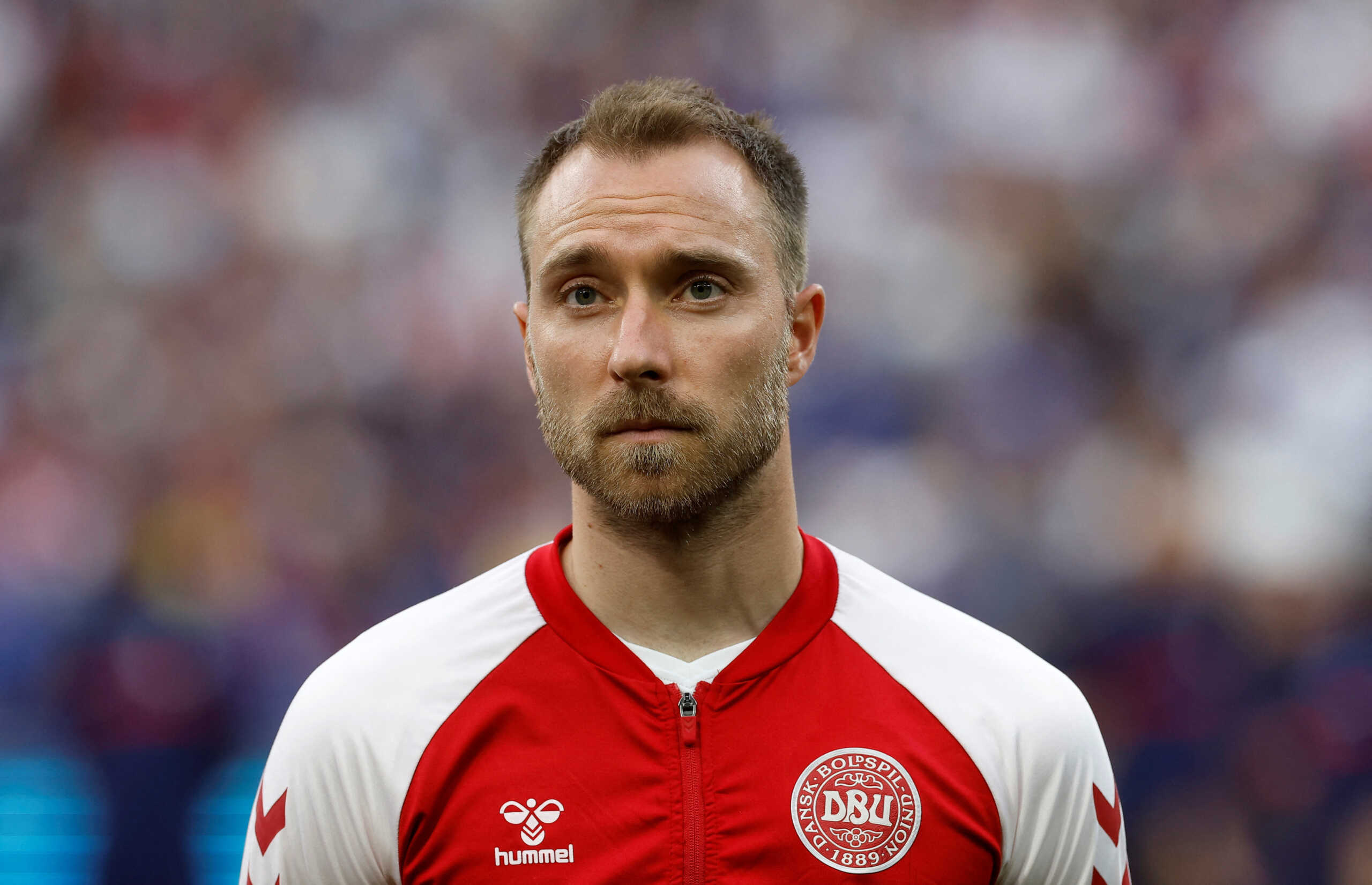 FILE PHOTO: Soccer Football - UEFA Nations League - Group A - France v Denmark - Stade de France, Saint-Denis, France - June 3, 2022 Denmark's Christian Eriksen lines up before the match REUTERS