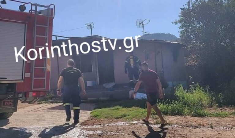 Έκρηξη φιάλης υγραερίου σε σπίτι στα Εξαμίλια Κορινθίας με μία τραυματία
