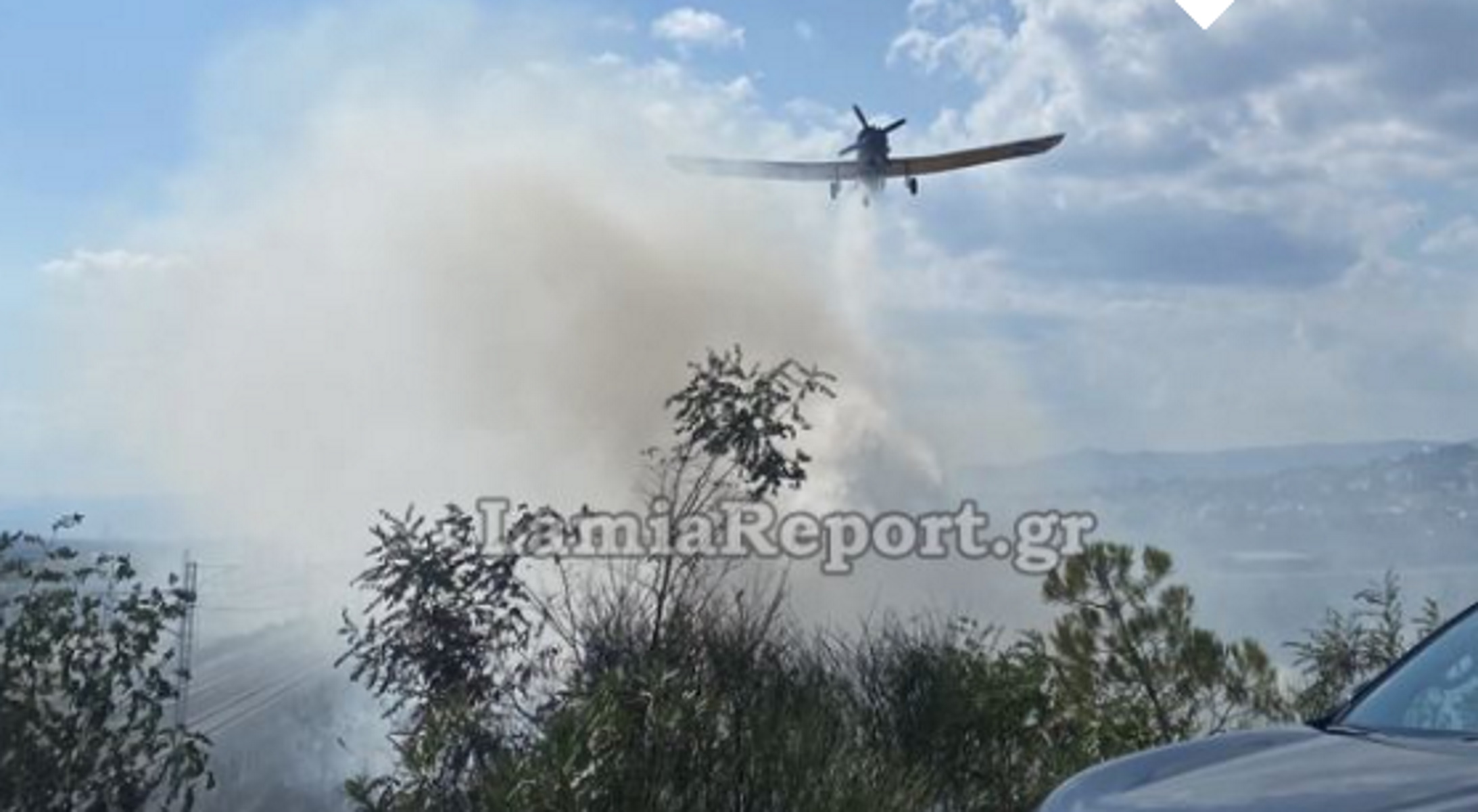 Φωτιά στη Φθιώτιδα – Κινητοποιήθηκαν επίγεια και εναέρια μέσα