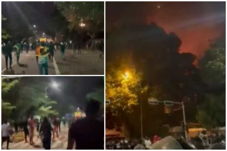 Χάος στη Σρι Λάνκα - Διαδηλωτές έβαλαν φωτιά στην πρωθυπουργική κατοικία