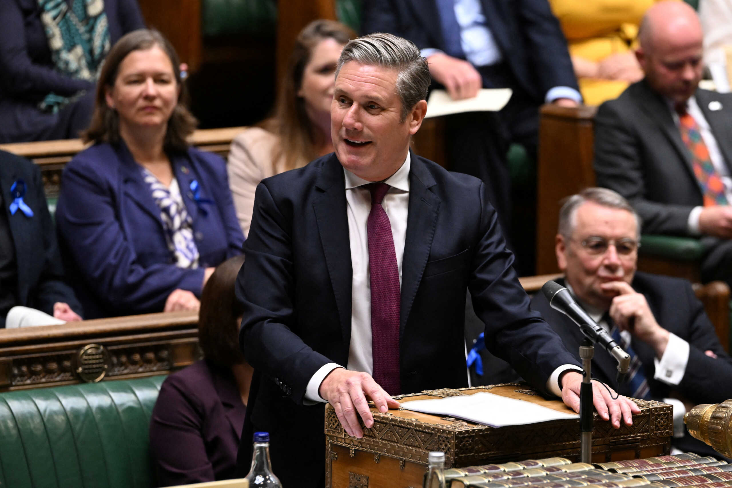 Britain's opposition Labour Party leader, Keir Starmer speaks during Prime Minister's Questions at the House of Commons in London, Britain June 22, 2022. UK Parliament