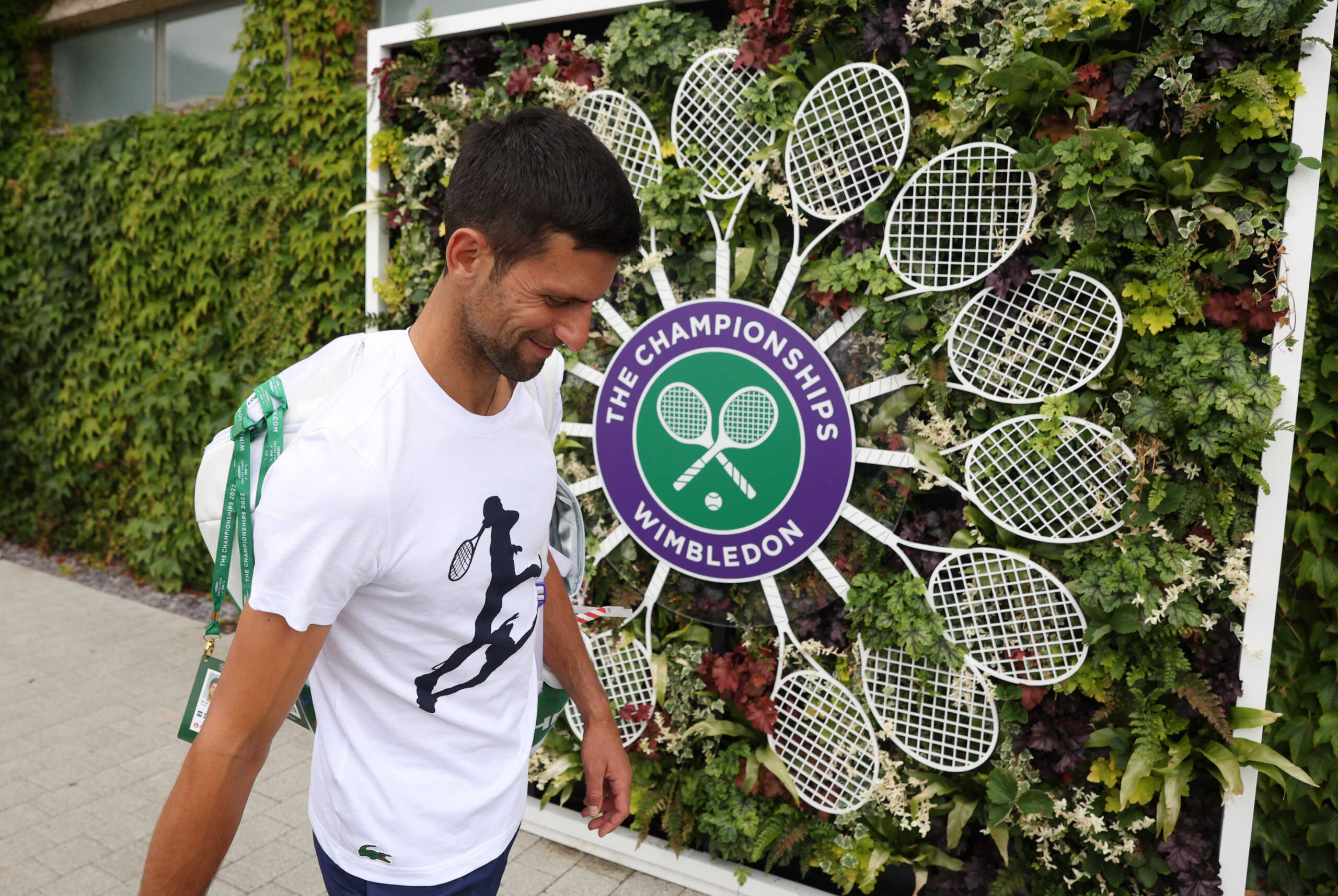 Tennis - Wimbledon - All England Lawn Tennis and Croquet Club, London, Britain - July 6, 2022  Serbia's Novak Djokovic ahead of practice REUTERS