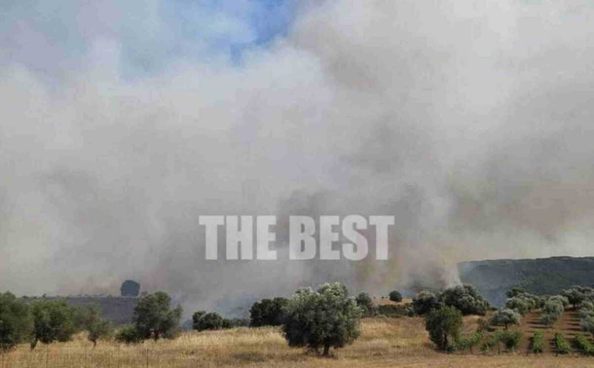 Φωτιά στην Αχαΐα: 112 για τους κατοίκους του χωριού Βάλμη