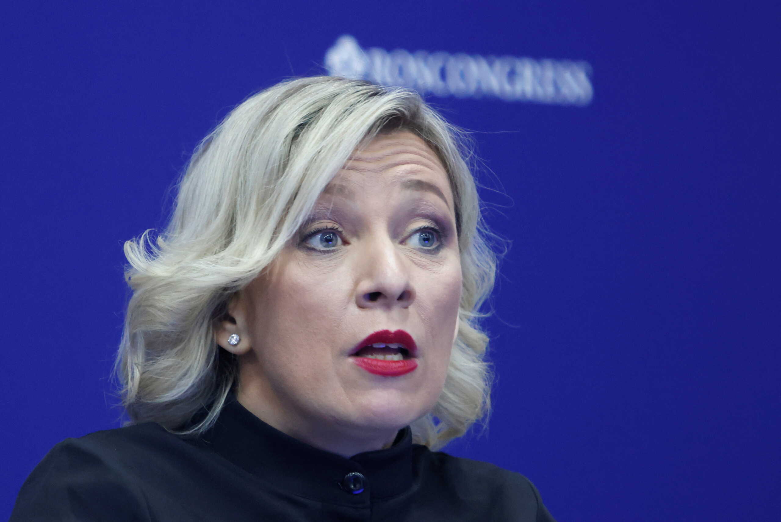 Russia's Foreign Ministry spokeswoman Maria Zakharova speaks during a session of the St. Petersburg International Economic Forum (SPIEF) in Saint Petersburg, Russia June 16, 2022. REUTERS
