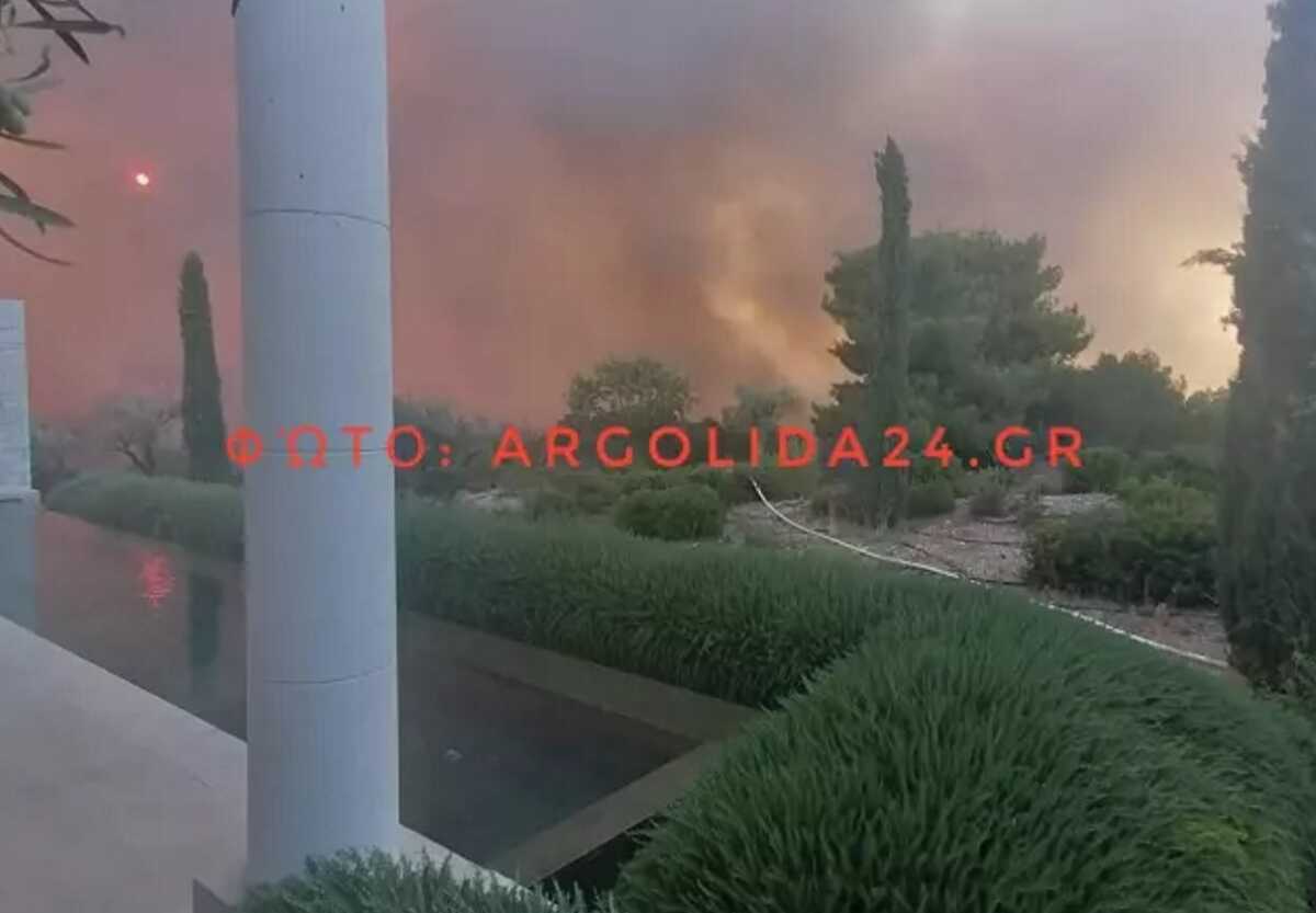 Φωτιά στην Αργολίδα: Η ανακοίνωση για το ξενοδοχείο Amanzoe