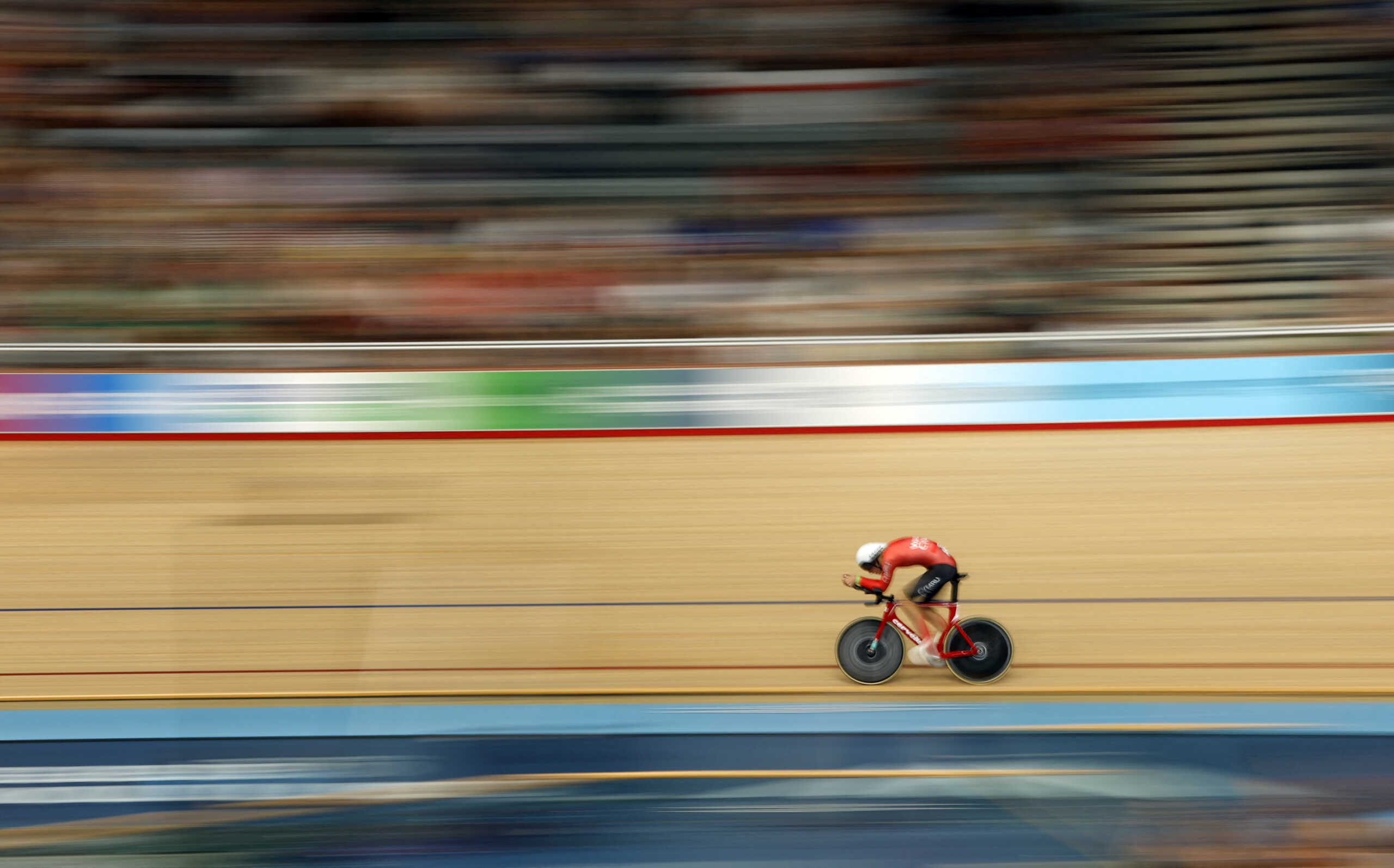 Commonwealth Games - Cycling - Men's 4000m Individual Pursuit Qualifying - Lee Valley VeloPark, London, Britain - July 30, 2022 Wales' Joshua Tarling in action REUTERS