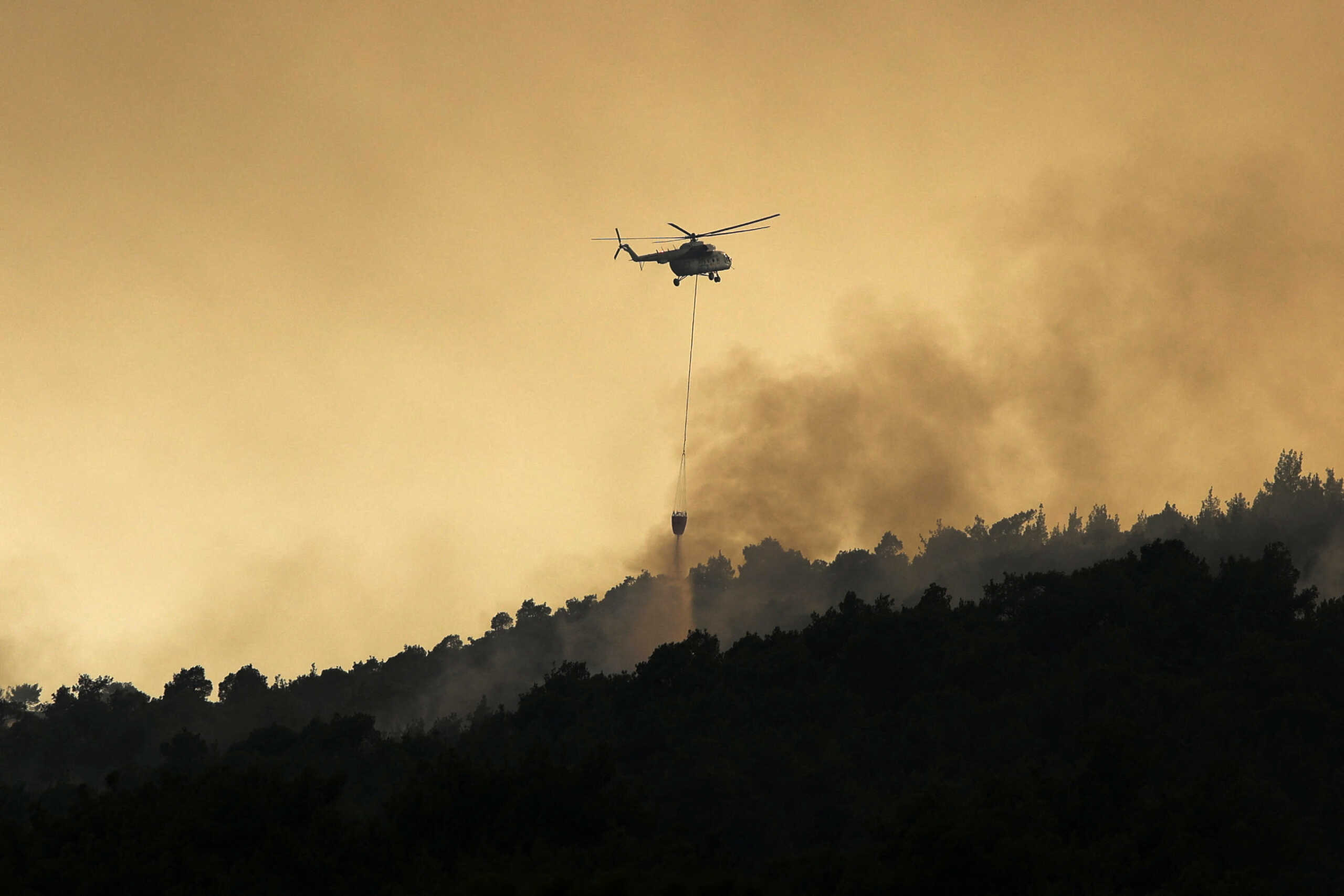 Φωτιά στις Σέρρες: Καίγεται δάσος στο χωριό Ορεινή
